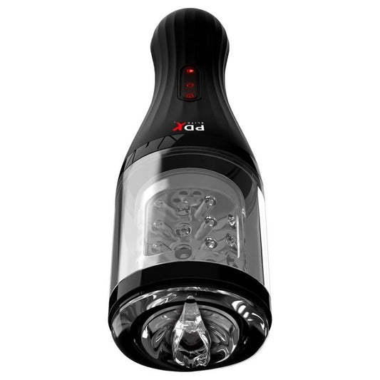 PDX Elite Talk Dirty Rotobator Vibrating Mens Masturbator - Masturbators and Strokers