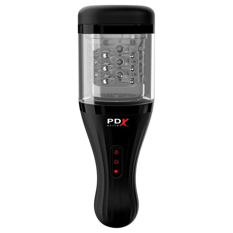PDX Elite Talk Dirty Rotobator Vibrating Mens Masturbator Masturbators and Strokers
