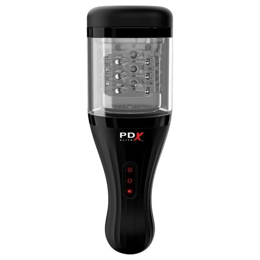 PDX Elite Talk Dirty Rotobator Vibrating Mens Masturbator - Masturbators and Strokers