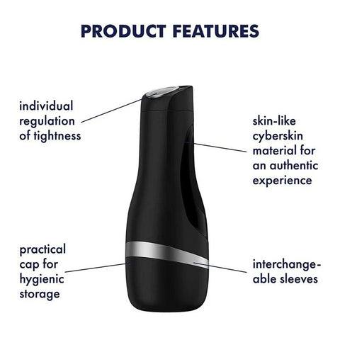 Satisfyer Men Classic Vibrating Male Masturbator - Masturbators and Strokers