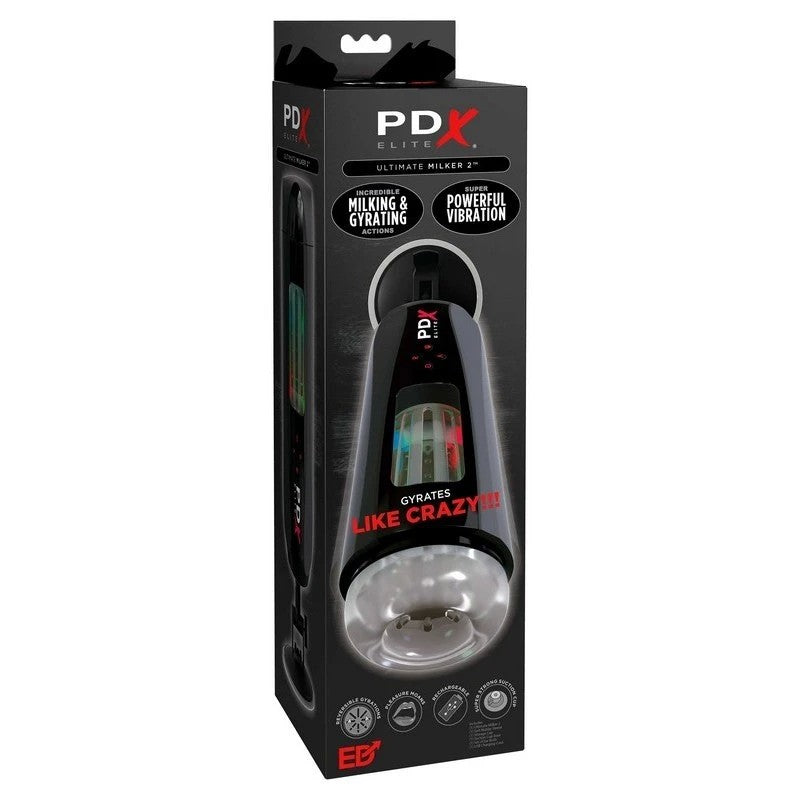 PDX Elite Ultimate Milker 2 Vibrating Male Stroker Masturbators and Strokers