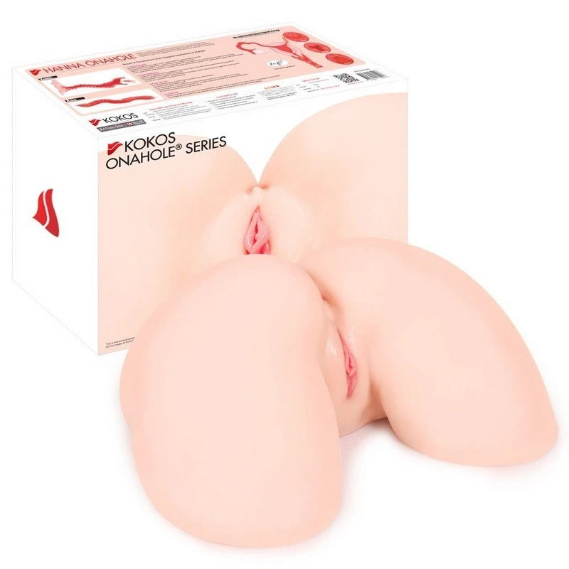 Kokos Hanna Onahole 2 Butt - Anal and Vaginal Stroker Realistic Butts And Vaginas