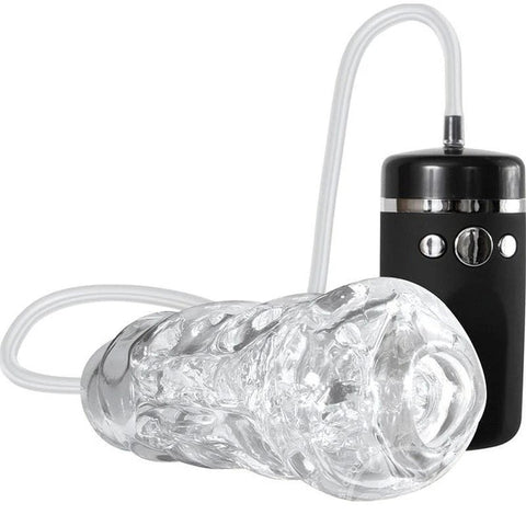 Adam & Eve Vibrating & Sucking Pleasure Stroker - Masturbators and Strokers