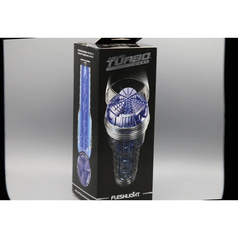 Fleshlight Turbo Core Male Masturbator Blue Ice Masturbators and Strokers
