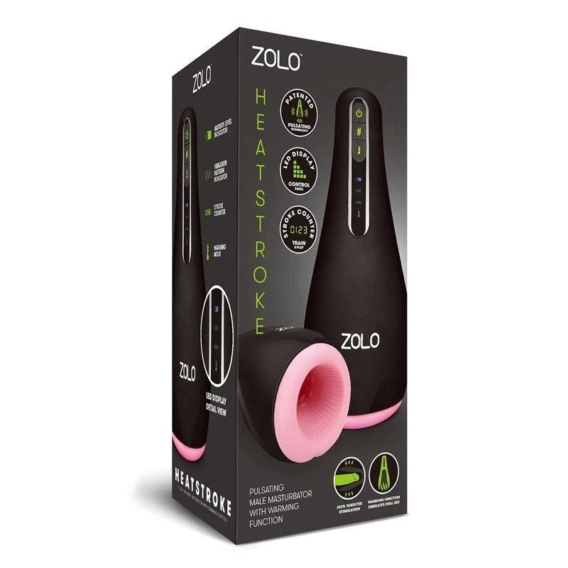 ZOLO Heatstroke - Warmth, Pulsation, and Stroke Counter for Unmatched Satisfaction Masturbators and Strokers