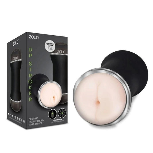 Zolo Dual Pleasure Stroker - Discreet Textured Delight - Masturbators and Strokers