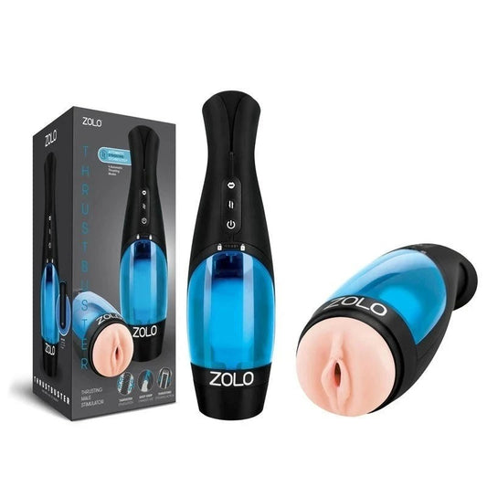 Zolo Thrustbuster - Rechargeable Auto Stroker with Thrusting Modes and Erotic Audio - Masturbators and Strokers