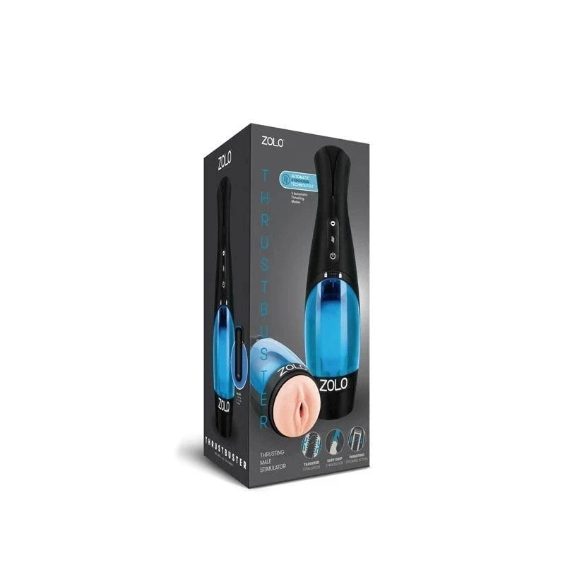 Zolo Thrustbuster - Rechargeable Auto Stroker with Thrusting Modes and Erotic Audio Masturbators and Strokers