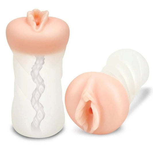 ZOLO Perfect Girlfriend - Transparent, Dual-Density Stroker for Delightful Solo Pleasure - Masturbators and Strokers