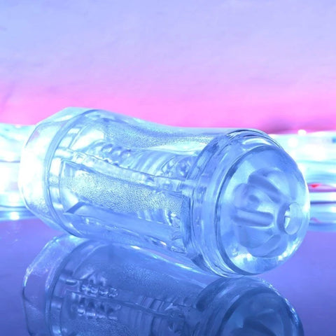 Gender X's Dual-Ended Vibrating Transparent Massager - Masturbators and Strokers