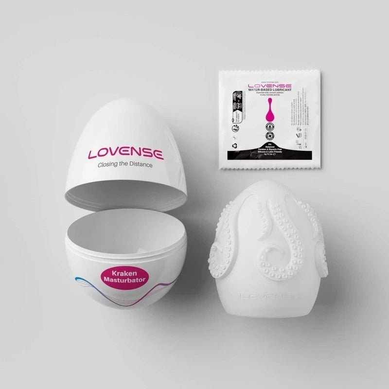 Lovense Kraken Stretchable Male Masturbator Egg Masturbators and Strokers