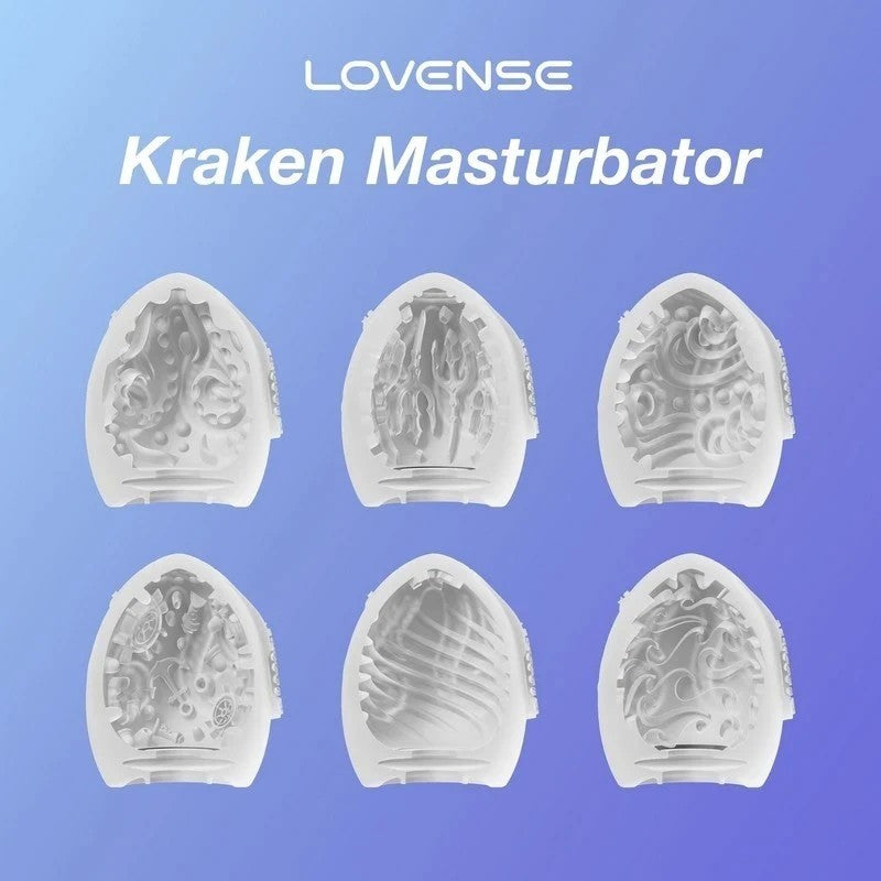 Lovense Kraken Stretchable Male Masturbator Egg Masturbators and Strokers