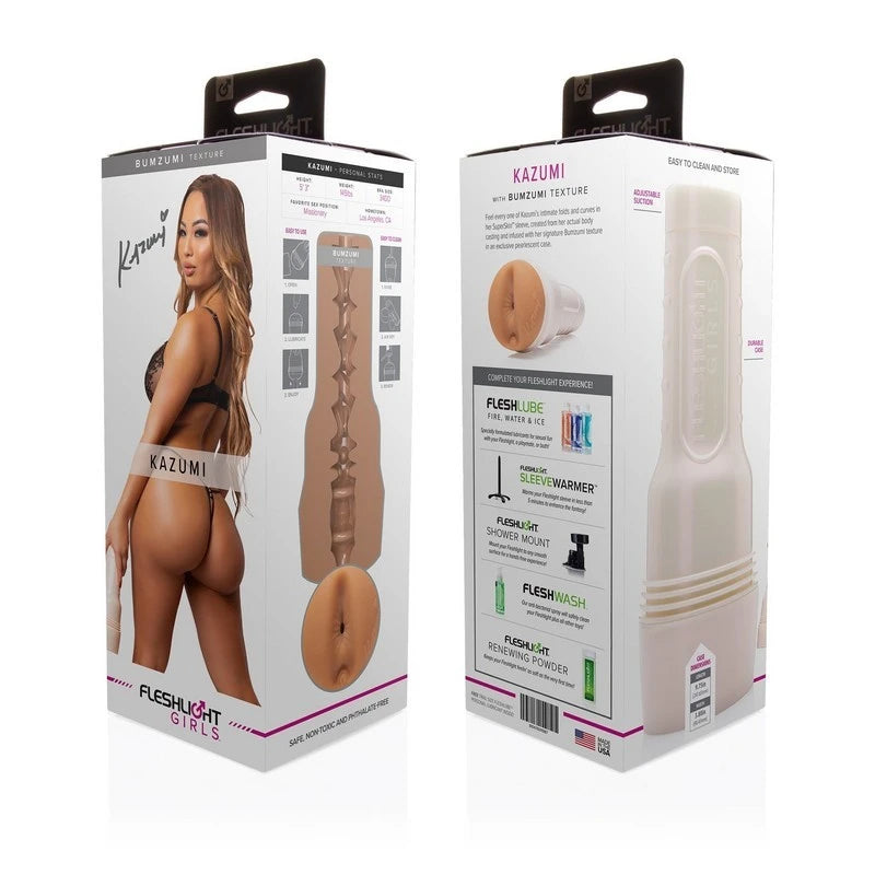 Fleshlight Girls Kazumi Bumzumi Butt Play Male Masturbator Realistic Butts And Vaginas
