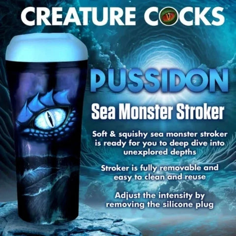Pussidon Sea Monster Men's Customizable Stroker - Masturbators and Strokers