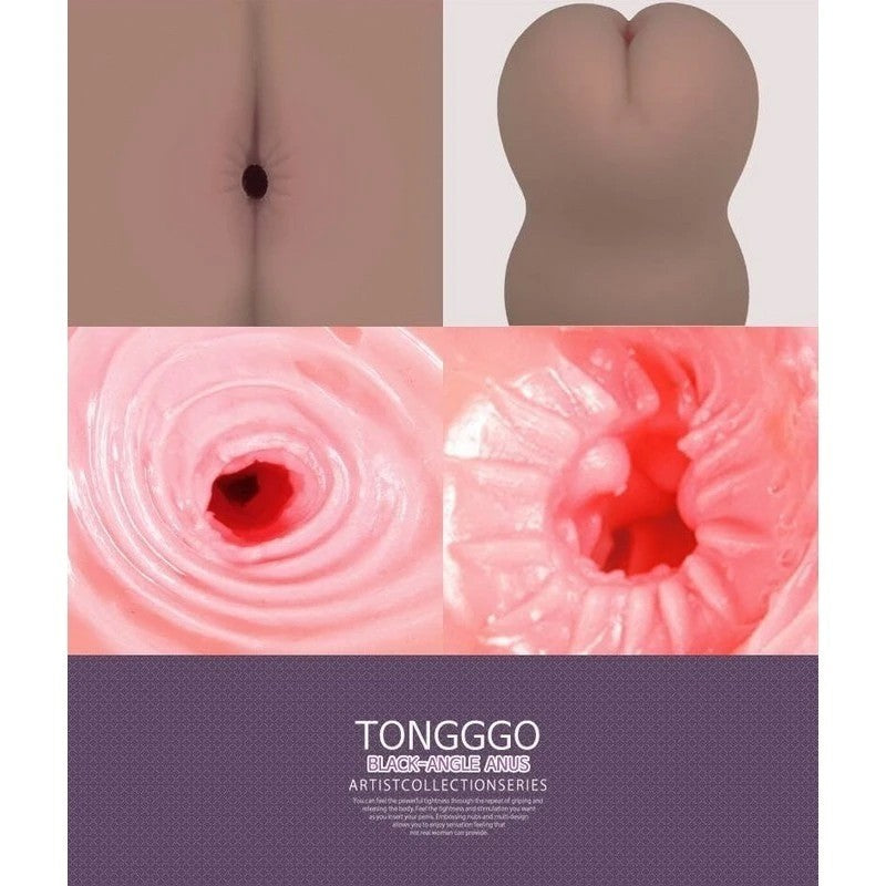 Kokos Tong-Ggo Black Angel Double Layer Anal Stroker Realistic Butts And Vaginas