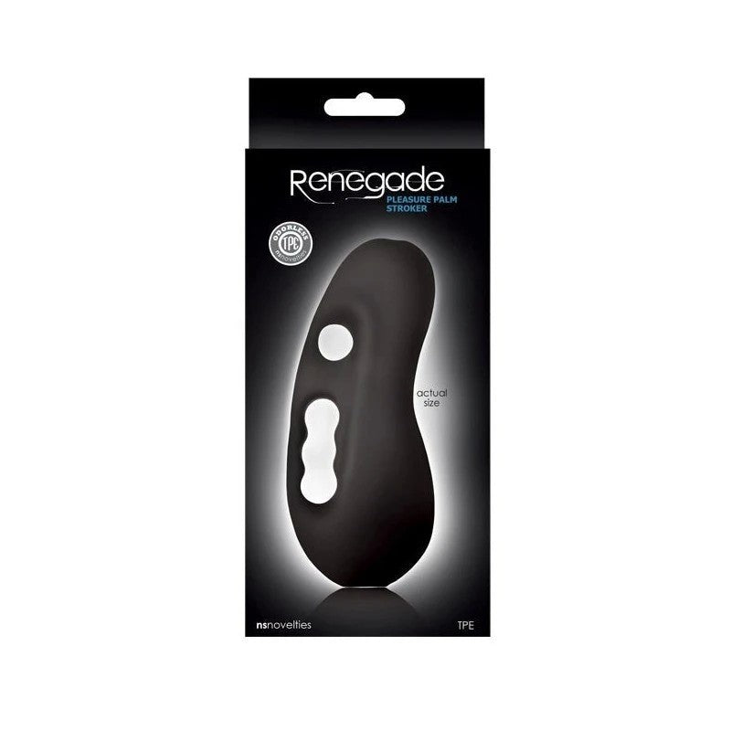 Renegade Pleasure Palm Stroker Black Masturbators and Strokers