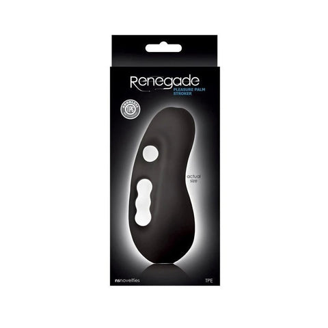 Renegade Pleasure Palm Stroker Black - Masturbators and Strokers