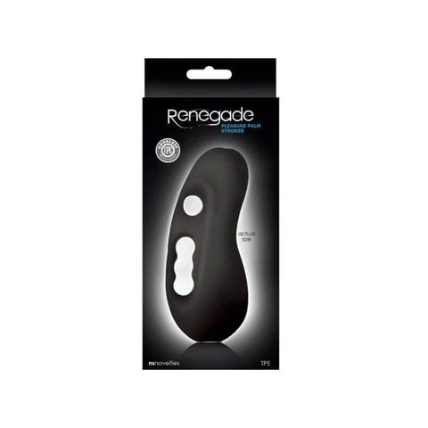 Renegade Pleasure Palm Stroker Black - Masturbators and Strokers