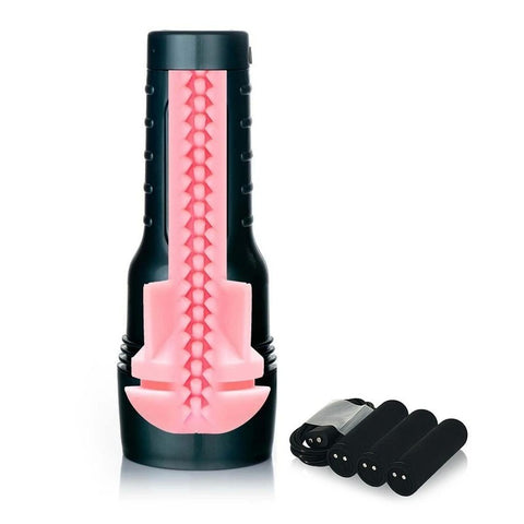 Fleshjack Vibro Pink Bottom Vibrating Male Masturbator - Masturbators and Strokers