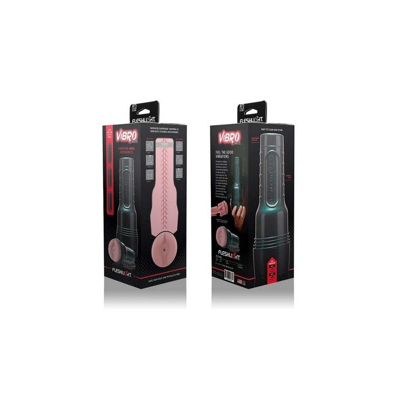 Fleshjack Vibro Pink Bottom Vibrating Male Masturbator Masturbators and Strokers
