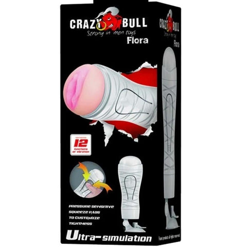 Crazy Bull Flora Masturbator Vibrating - Masturbators and Strokers