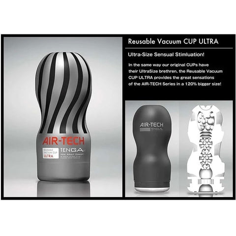 Tenga Air-Tech Re-Usable Vacuum Cup U.S Grey - Masturbators and Strokers