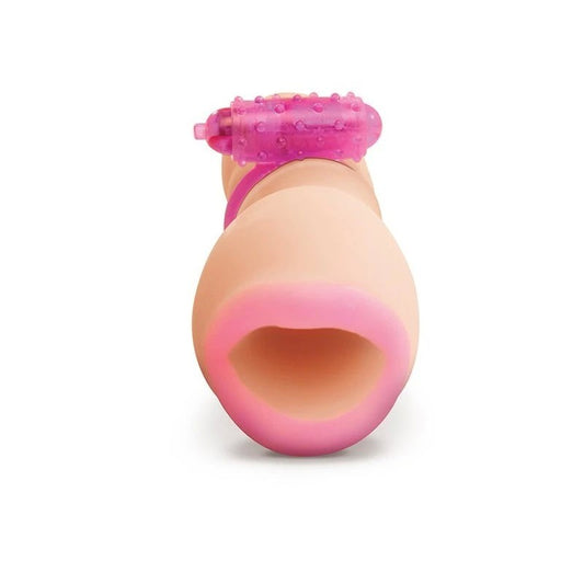 PDX Vibrating Oral Squeeze Her Realistic Masturbator - Masturbators and Strokers