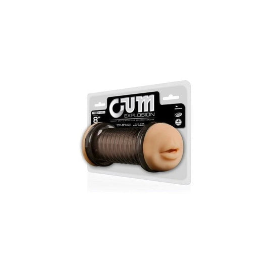 Cum Explosion 8 Inch Mouth And Pussy Dual Pleasure Masturbator - Fleshlight Male Masturbators