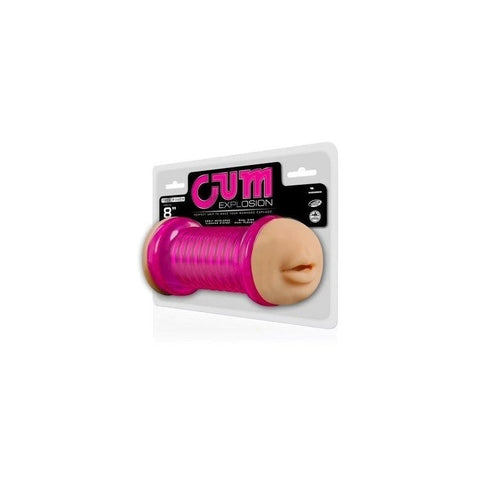 Cum Explosion 8 Inch Mouth And Pussy Dual Pleasure Masturbator - Fleshlight Male Masturbators