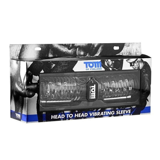 Tom of Finland Head to Head Vibrating Sleeve - Masturbators and Strokers