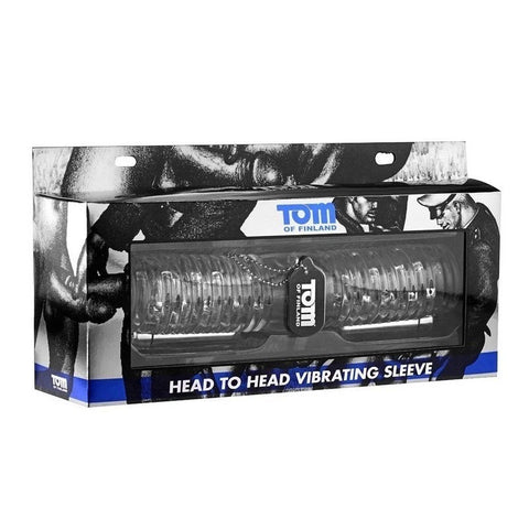 Tom of Finland Head to Head Vibrating Sleeve - Masturbators and Strokers