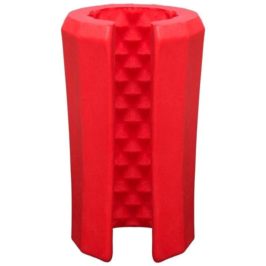 Doc Johnson Platinum The Tru Stroke Beaded Masturbator Red - Masturbators and Strokers
