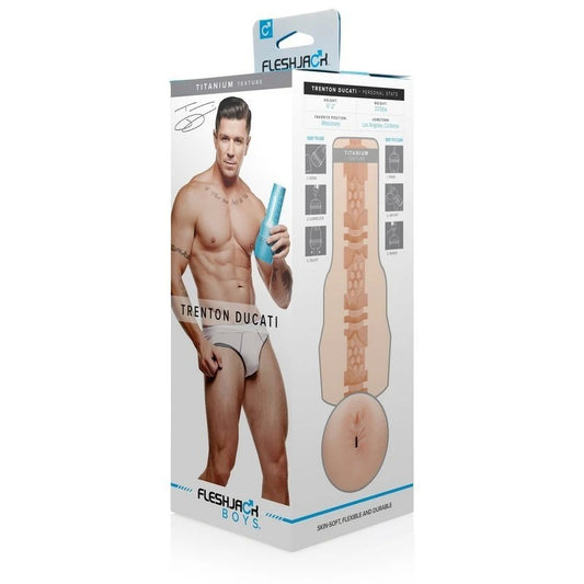 Fleshjack Boys Trenton Ducati Titanium Mens Masturbator - Fleshlight Male Masturbators