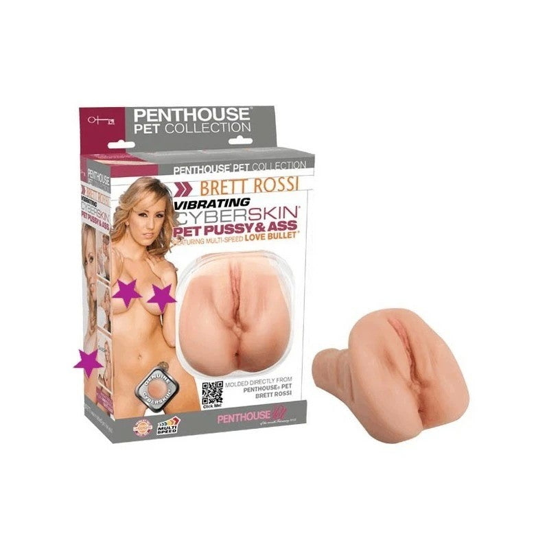 Penthouse Pet Collection Brett Rossi Vibrating Pussy and Ass Masturbators and Strokers