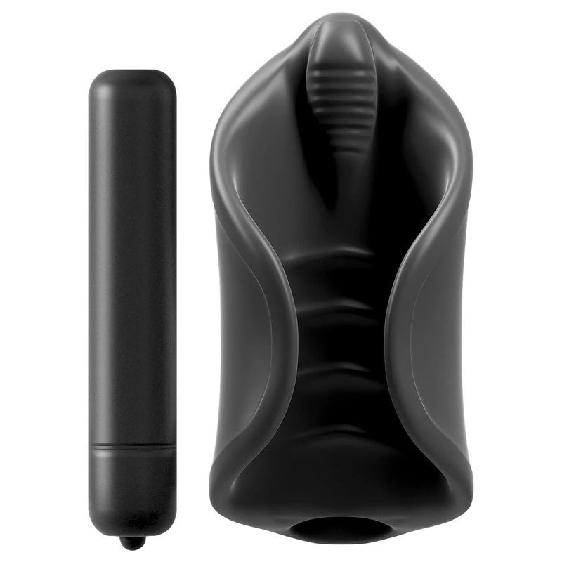 PDX Elite Vibrating Silicone Male Stimulator Masturbators and Strokers