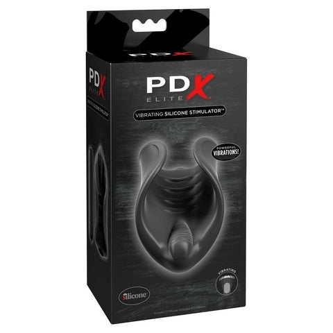 PDX Elite Vibrating Silicone Male Stimulator - Masturbators and Strokers