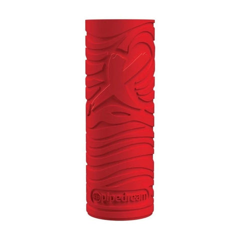 PDX Elite EZ Grip Squeezable Male Stroker Red - Masturbators and Strokers