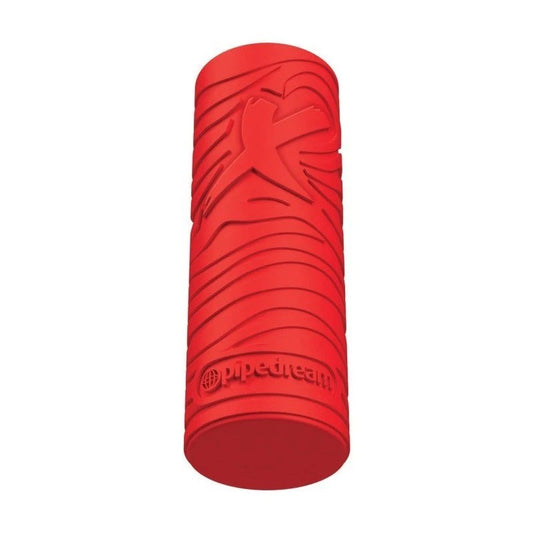 PDX Elite EZ Grip Squeezable Male Stroker Red Masturbators and Strokers