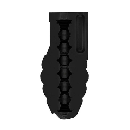 SONO No. 22 Stroker with Vibrating Bullet Black - Masturbators and Strokers