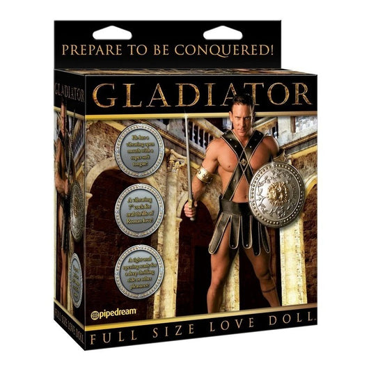 Pipedream Gladiator Inflatable Love Doll With Dong - Masturbators and Strokers