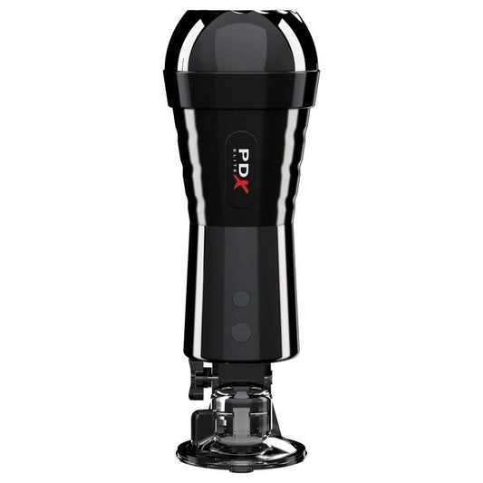 PDX Elite Cock Compressor Vibrating Male Stroker - Masturbators and Strokers