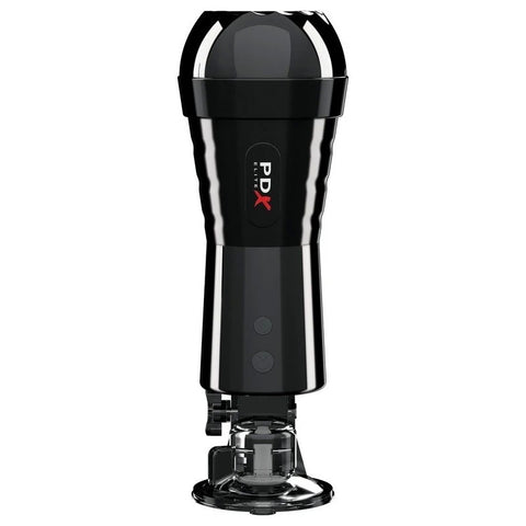 PDX Elite Cock Compressor Vibrating Male Stroker - Masturbators and Strokers