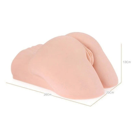 Kokos Real Hip Hera Masturbator with Two Way Massager - Realistic Butts And Vaginas