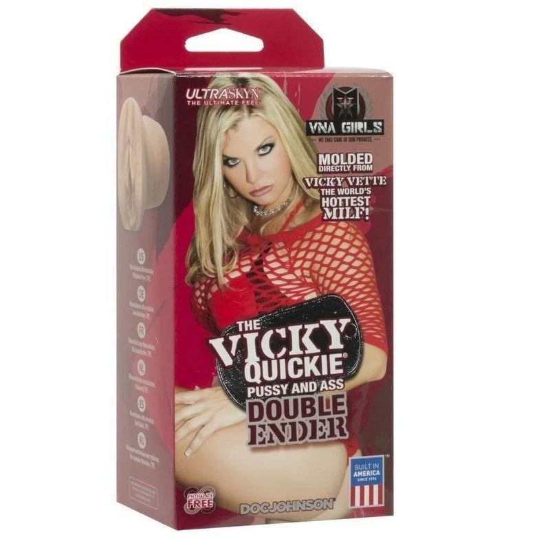 Doc Johnson Vicky Vette Quickie Double Ender Masturbator Masturbators and Strokers