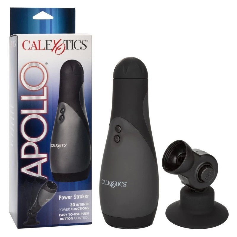 Apollo Power Vibrating Male Stroker Black Masturbators and Strokers