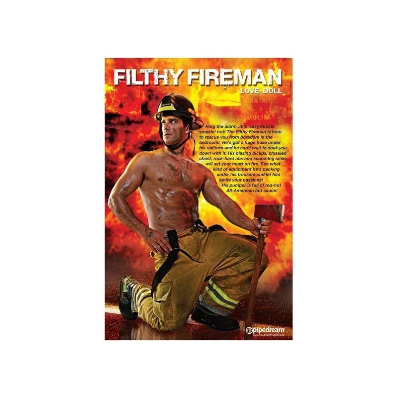 Pipedream Filthy Fireman Blow Up Inflatable Love Doll Love Dolls