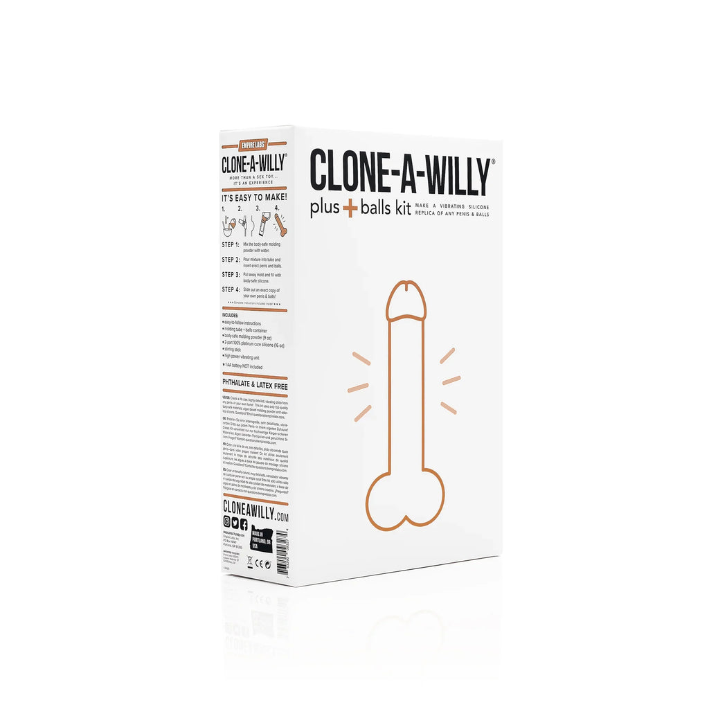 Empire Labs Clone A Willy Plus Balls Kit Medium Skin Tone Sex Kits