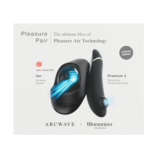 Pleasure Pair Arcwave Ion & Womanizer Premium 2 Stroker - Masturbators and Strokers