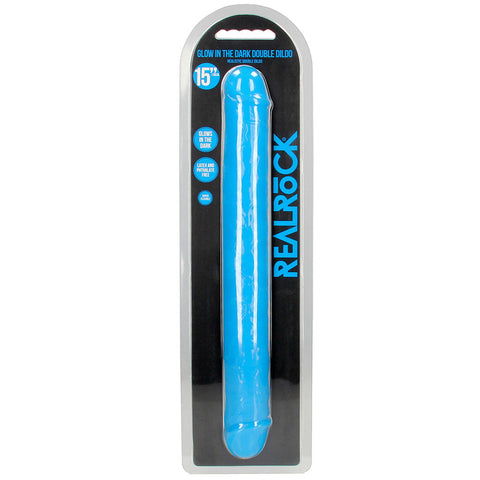 Shots Toys 15 Inch Glow in the Dark Neon Double Dong - Double Ender
