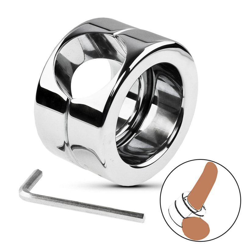 BDStyle Master Series Stainless Steel Male Penis Trap Steel Cock Rings